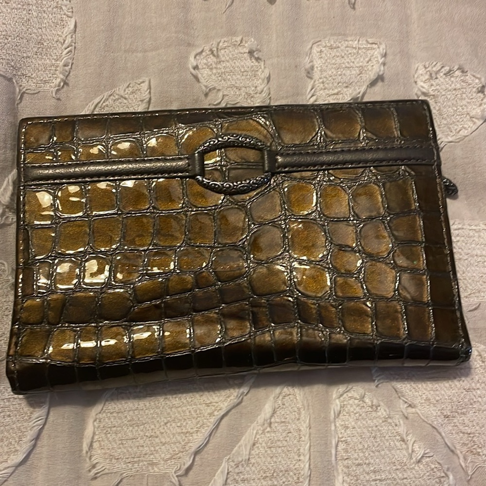 Brighton grey bag w/ Silver hardware W/ matching wallet and make up bag - Picture 5 of 9